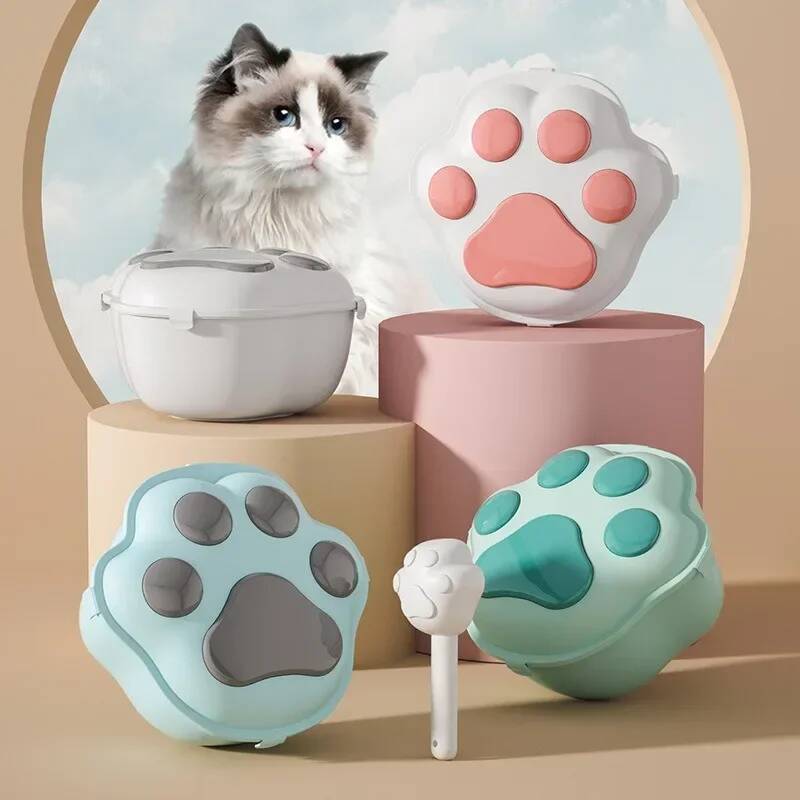 Food Storage Large Plastic Containers - 気密ペット用穀物保存バケツ、防湿大型犬猫用フード保存容器（蓋付き）、ペット用飼料バレル