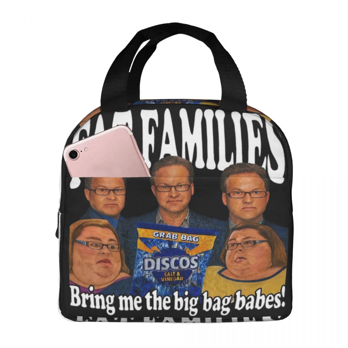 Food Storage Uk - ファットファミリーズ イギリス テレビコメディ ミーム 面白い商品 断熱ランチトートバッグ
