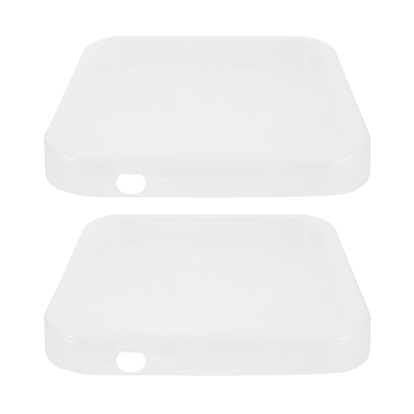 Food Storage Square Containers - 2個入り正方形プラスチックバケツ蓋 透明な漏れ防止ペールカバー 密閉トートタンク蓋 食品ドラムキャップおよび保存容器用