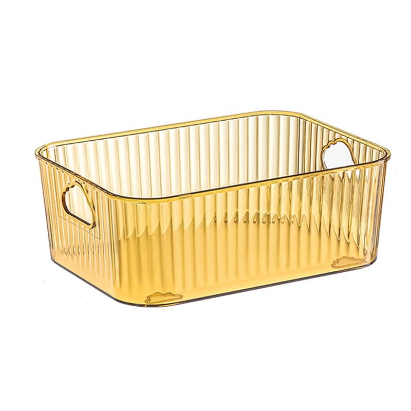Food Storage Acrylic Containers - CHCH 1 個透明冷蔵庫収納ボックス野菜オーガナイザー冷蔵庫クリアコンテナキッチン食品飲料収納用イエロー
