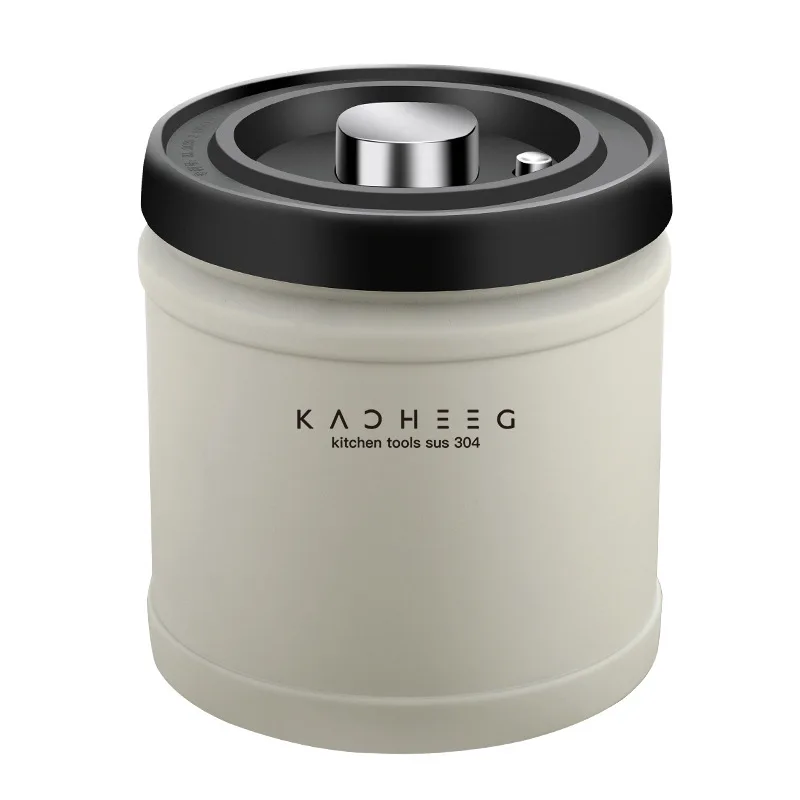 Food Storage Acrylic Containers - ステンレス製コーヒー容器 密閉真空保存容器 コーヒー豆 食品保存 キッチンオーガナイザー ジャー