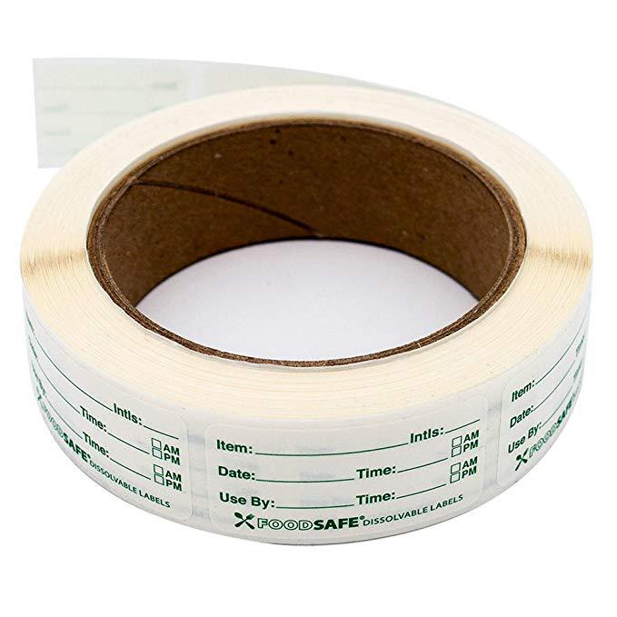 Food Storage Expiration Dates - 250枚 食品ラベル 容器用 1 x 2インチ