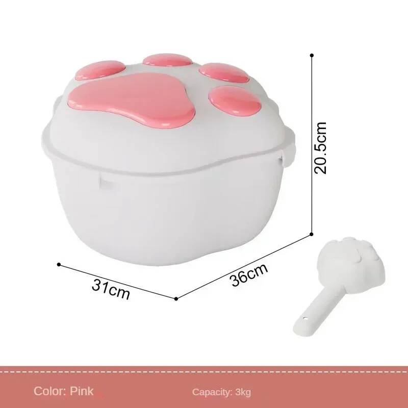 気密ペット用穀物保存バケツ、防湿大型犬猫用フード保存容器（蓋 - Food Storage Large Plastic Containers のレビューと価格