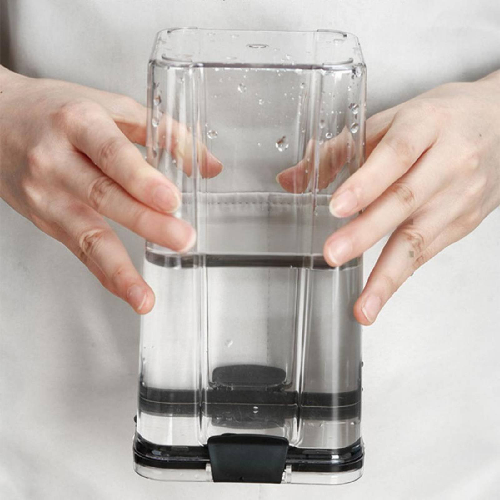 気密食品保存容器、防湿密閉穀物保存瓶、透明プラスチックキャニ - Food Storage Containers のレビューと価格