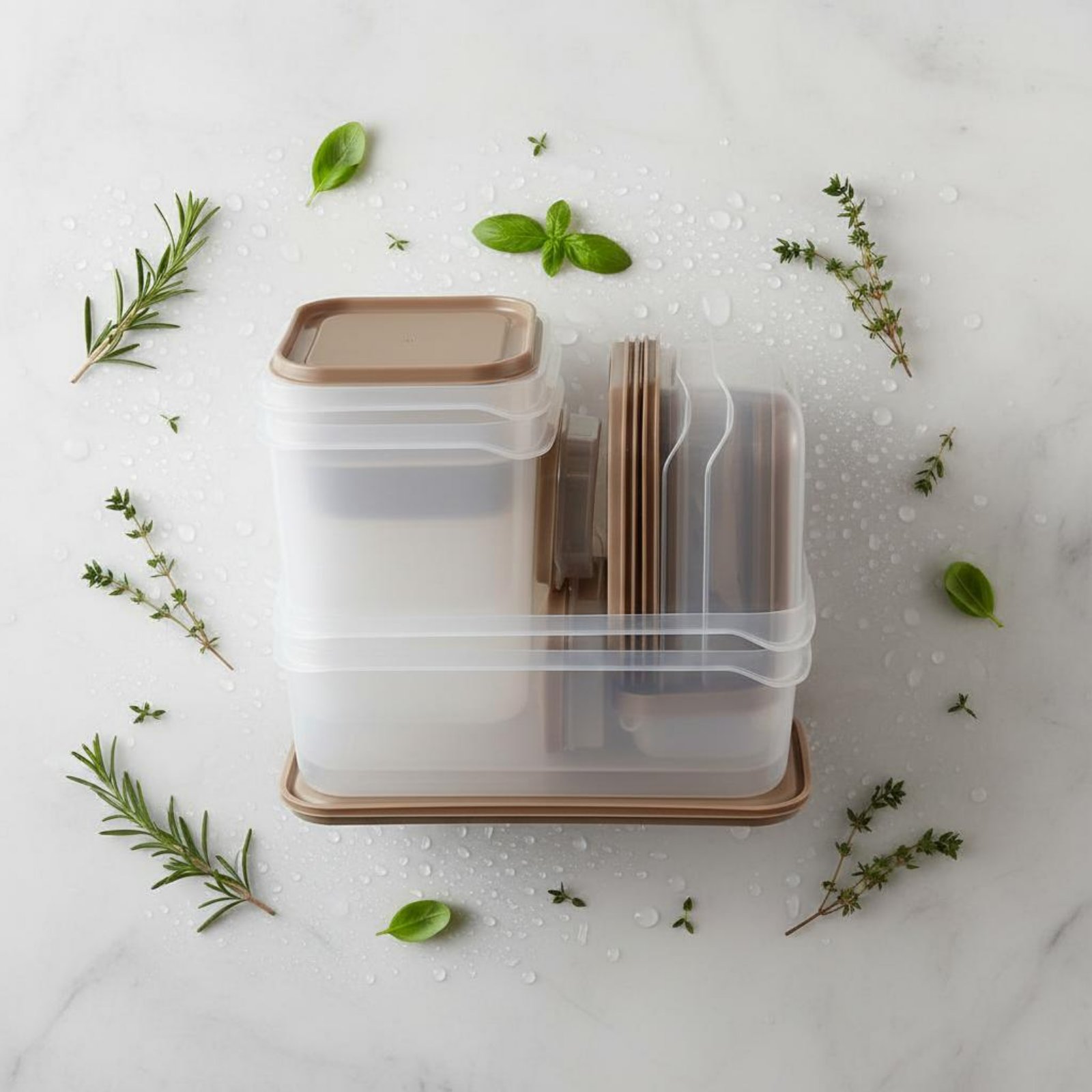17個入り冷蔵庫収納ボックスセット、漏れ防止プラスチック食品 - Food Storage Containers のレビューと価格