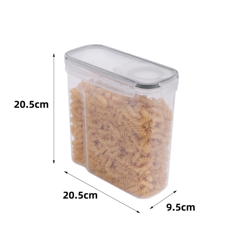 2.5L シリアル保存容器 蓋付き 1/2/4個 気密食品防 - Food Storage Acrylic Containers のレビューと価格