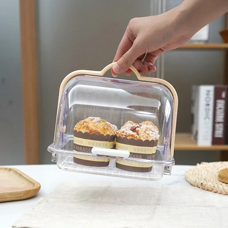 多目的透明収納ボックス、ケーキパンペストリーキャリア、防塵フ - Food Storage Acrylic Containers のレビューと価格