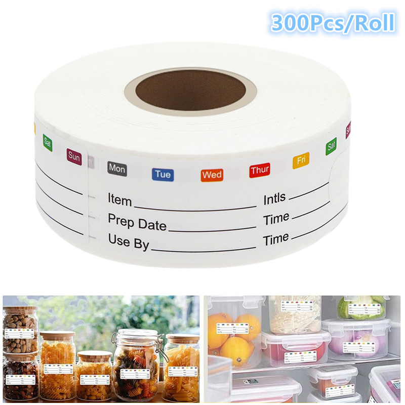 300 ピース/ロールキッチン日付食品ステッカーラベル文具ス - Food Storage Expiration Dates のレビューと価格