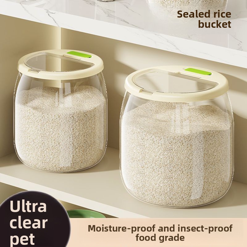 家庭用米びつ 密閉式 食品グレード 米びつ 防虫 収納バケツ - Food Storage Acrylic Containers のレビューと価格