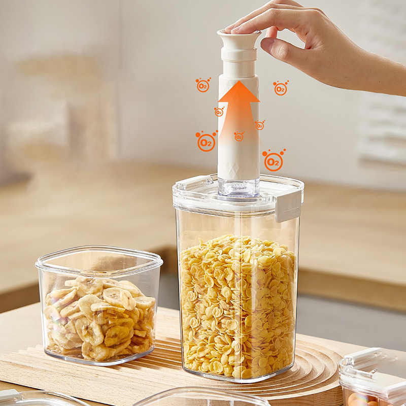 真空密閉タンクコーヒー豆真空瓶キッチンシリアル収納ボックス気 - Food Storage Acrylic Containers のレビューと価格