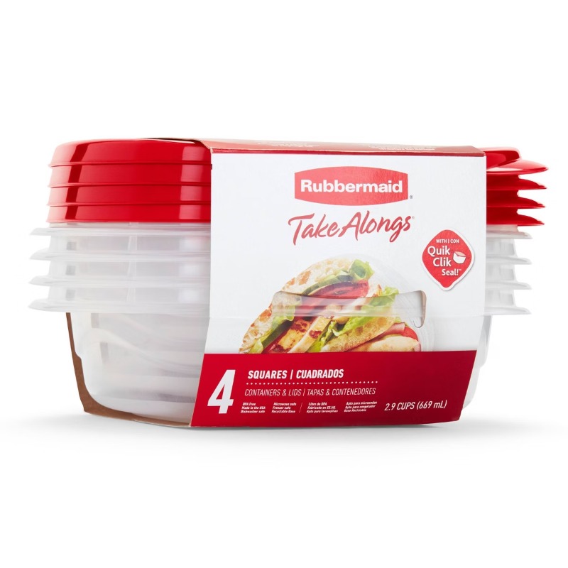 TakeAlongs スクエア 2.9 カップ食品保存容器  - Food Storage Acrylic Containers のレビューと価格