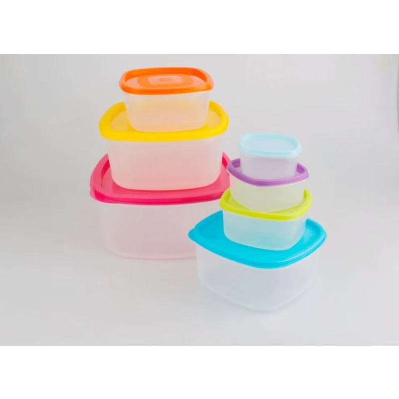 レインボー 7個入り プラスチック製食品保存容器 - Food Storage Containers のレビューと価格