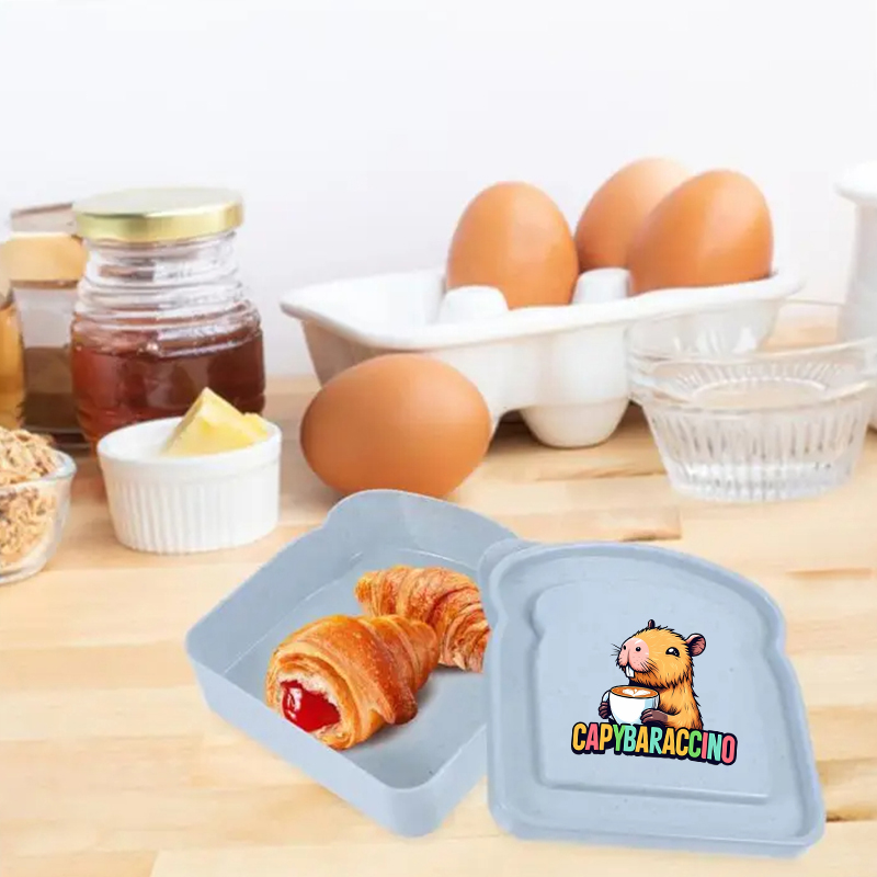 カピバラサンドイッチ食品保存ケースコンテナサラダフルーツスナ - Food Storage Containers のレビューと価格