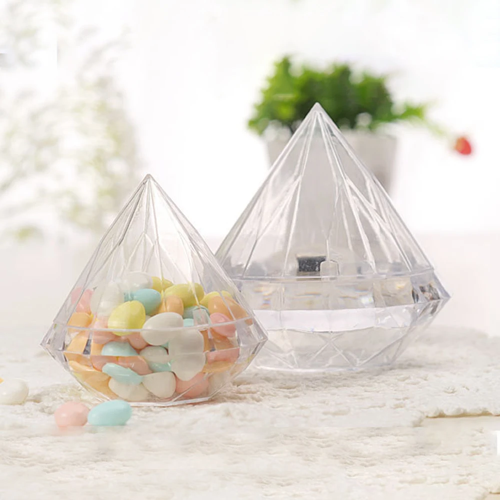 12 ピース/セットダイヤモンド形状キャンディボックス食品グ - Xmas Food Storage Containers のレビューと価格