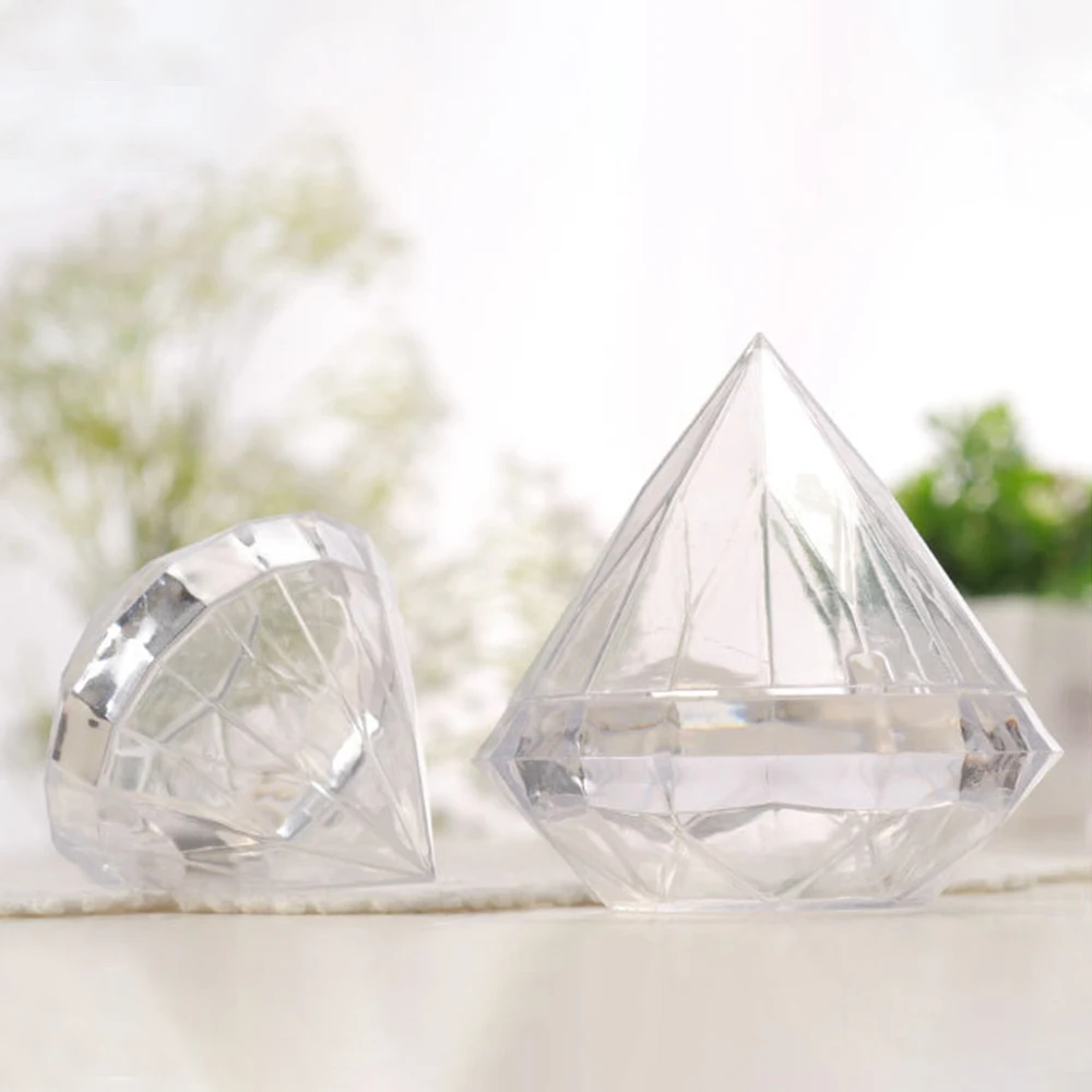 12 ピース/セットダイヤモンド形状キャンディボックス食品グ - Xmas Food Storage Containers のレビューと価格