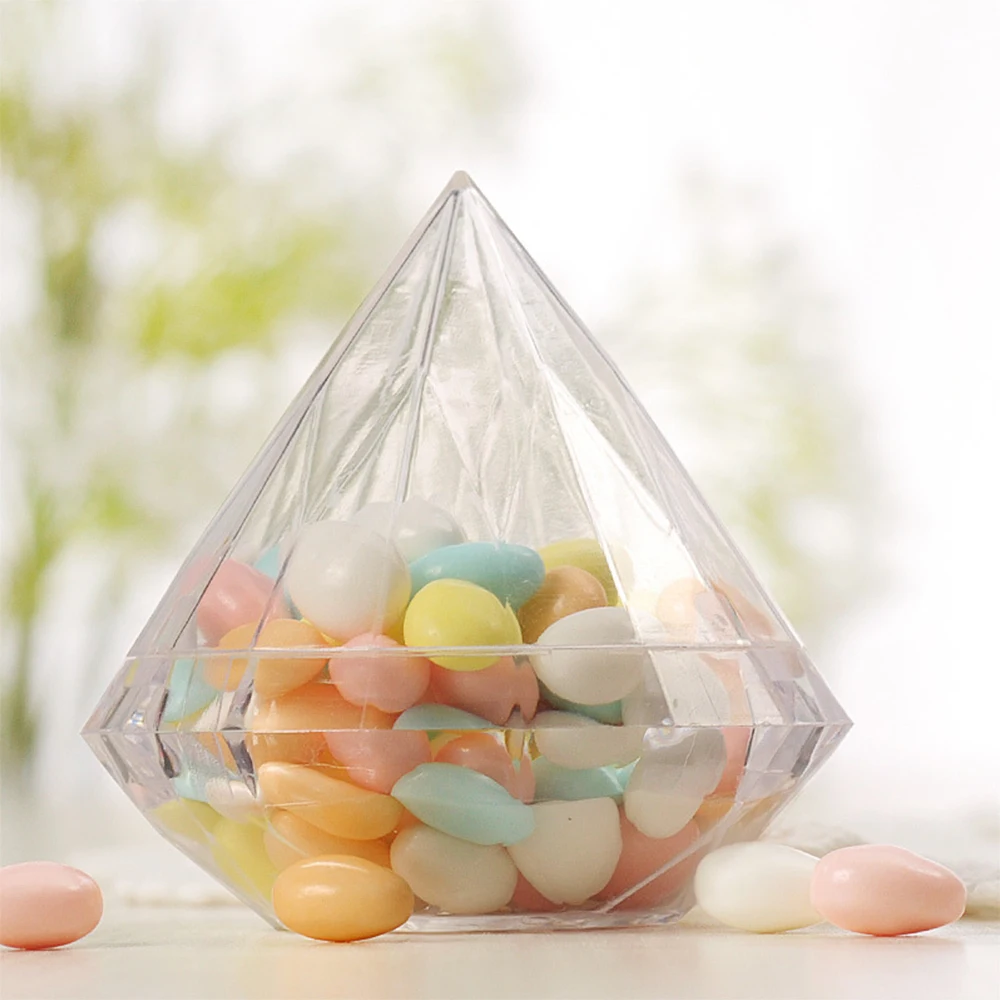 12 ピース/セットダイヤモンド形状キャンディボックス食品グ - Xmas Food Storage Containers のレビューと価格