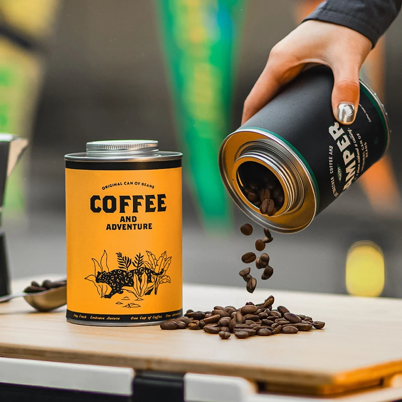 1pc コーヒー豆密封保管缶ポータブルキャンプ用ブリキ箱食品 - Food Storage System のレビューと価格