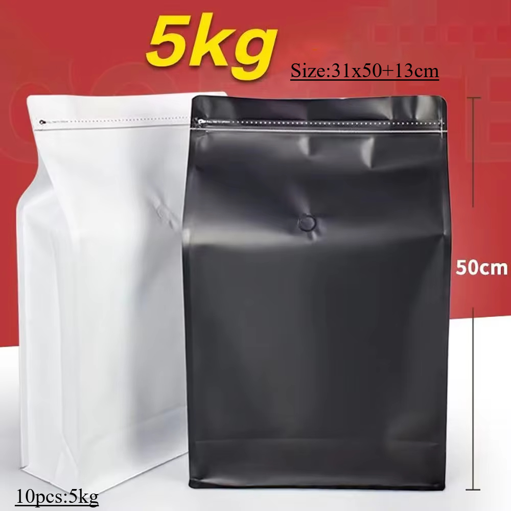 10 個 5 キロジップロックコーヒー豆粉末ペットフードアル - Food Storage Zip Lock Bags のレビューと価格