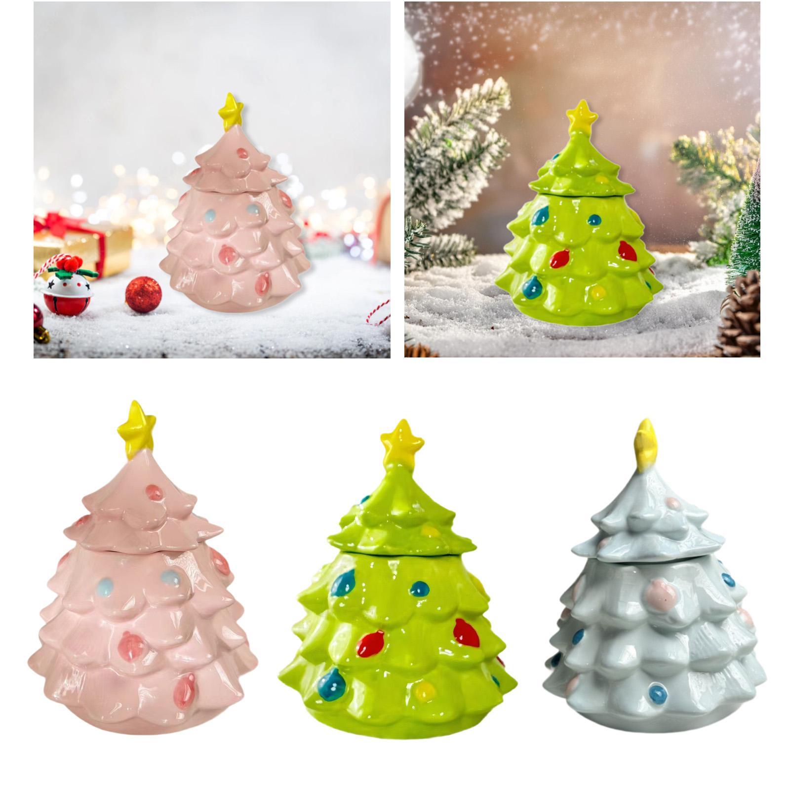 クリスマスツリーキャンディジャー かわいいクリスマスキャンデ - Xmas Food Storage Containers のレビューと価格