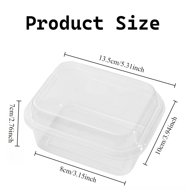5/10 個の蓋付きプラスチックケーキボックスティラミスデザ - Xmas Food Storage Containers のレビューと価格