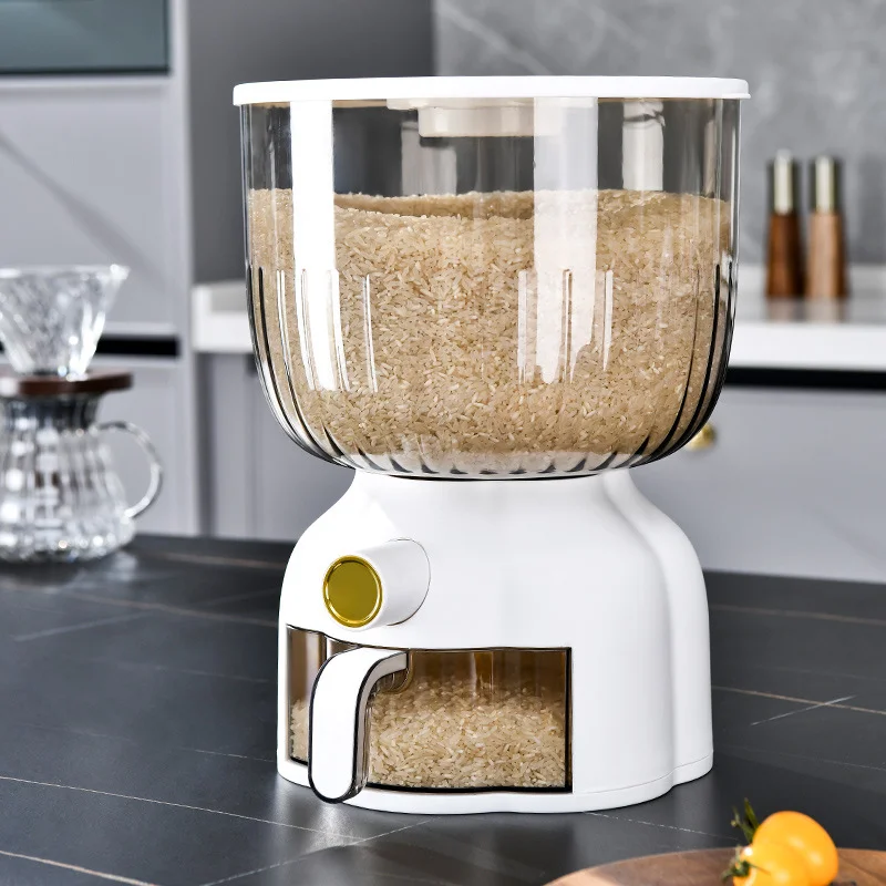 10KG キッチン米びつ収納ボックス シリアルディスペンサー - Food Storage Acrylic Containers のレビューと価格