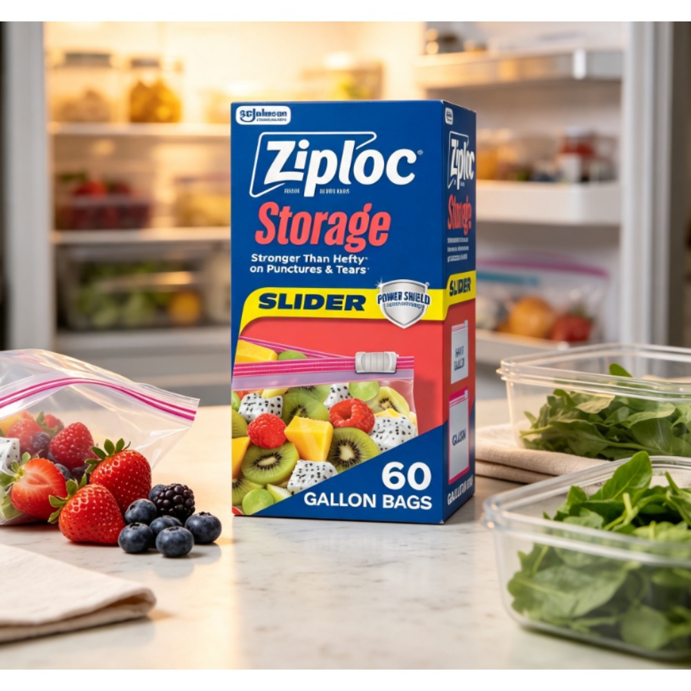 ジップロック ®   ブランド食品保存スライダーガロンバッグ - Food Storage Ziploc Bags のレビューと価格