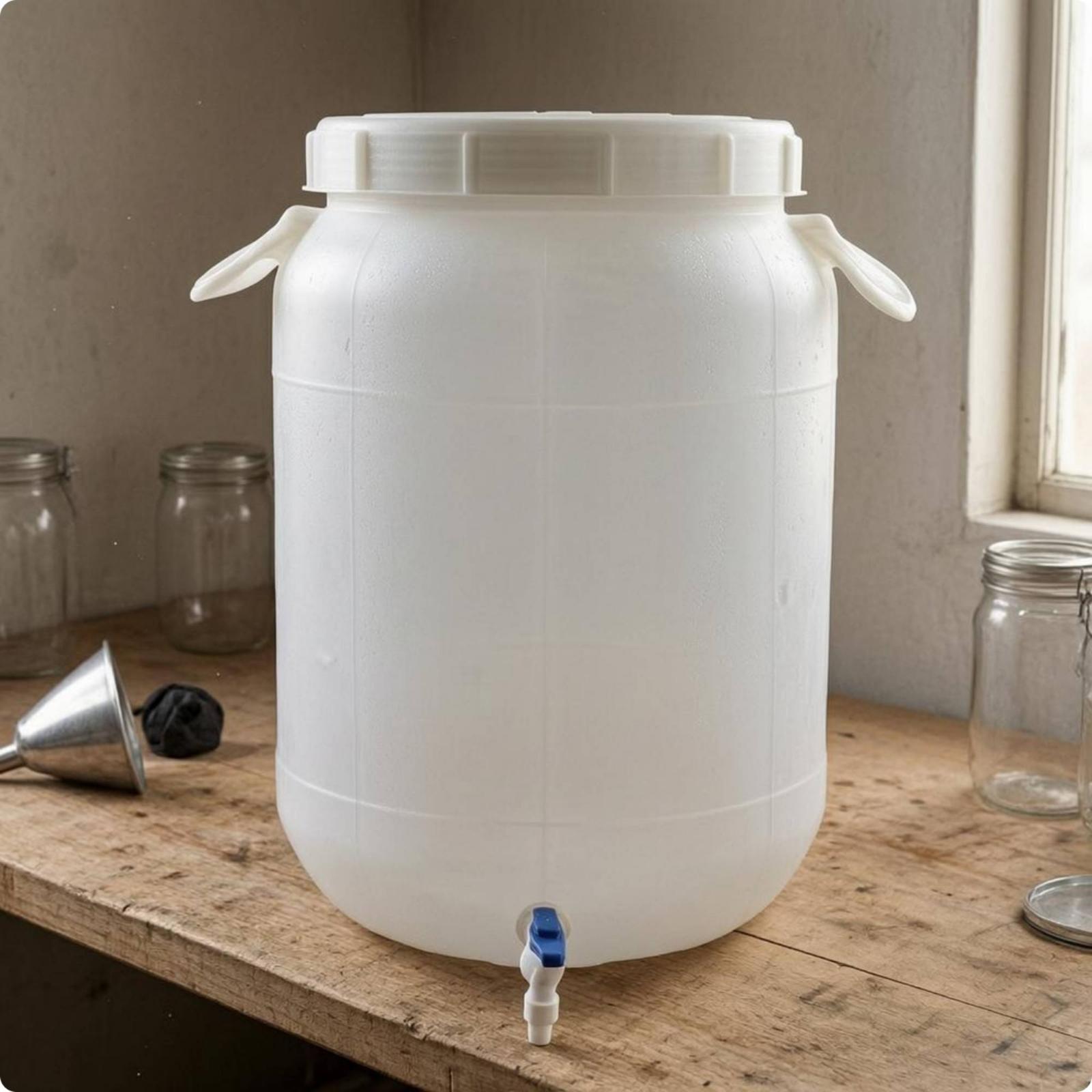 食品グレードのプラスチック製収納バレル、耐久性のある厚みのあ - Food Storage Containers のレビューと価格