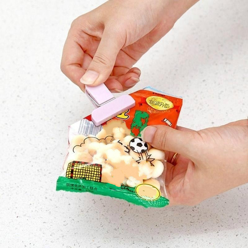 新しい 12/24 個バッグプラスチッククリップ家庭用スナッ - Food Storage Zip Lock Bags のレビューと価格