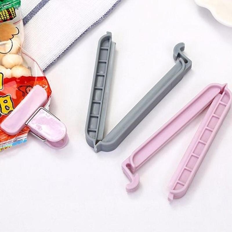 新しい 12/24 個バッグプラスチッククリップ家庭用スナッ - Food Storage Zip Lock Bags のレビューと価格