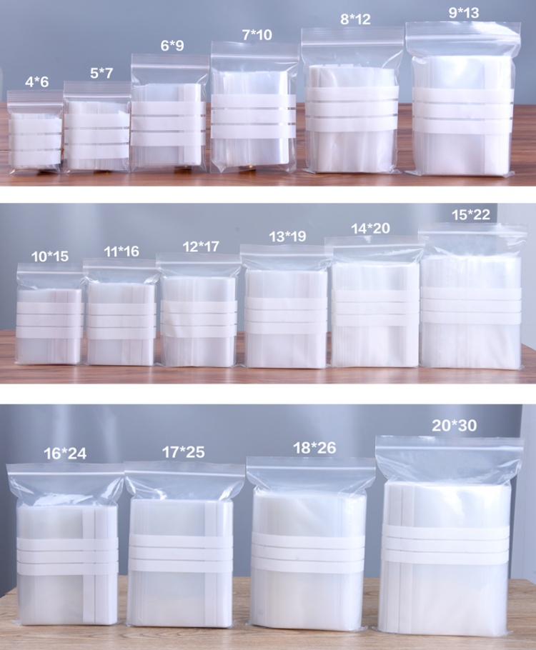 200枚入りPE透明プラスチック製ジップロック包装袋DIYロ - Food Storage Zip Lock Bags のレビューと価格