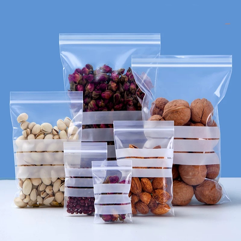 200枚入りPE透明プラスチック製ジップロック包装袋DIYロ - Food Storage Zip Lock Bags のレビューと価格