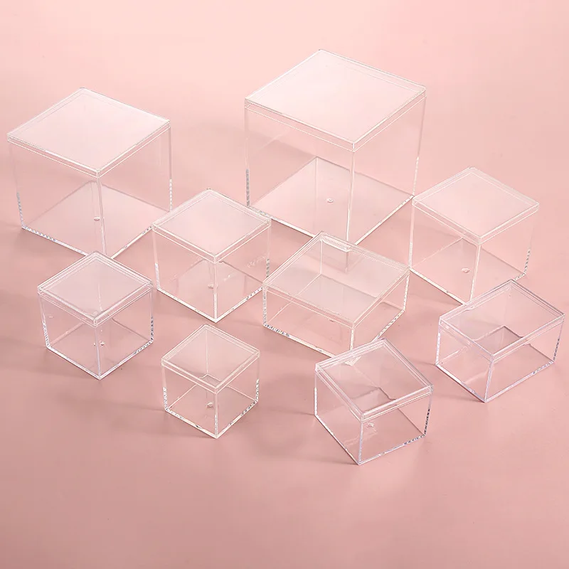 12 個透明アクリルボックスカバー付きプラスチックオーガナイ - Food Storage Acrylic Containers のレビューと価格