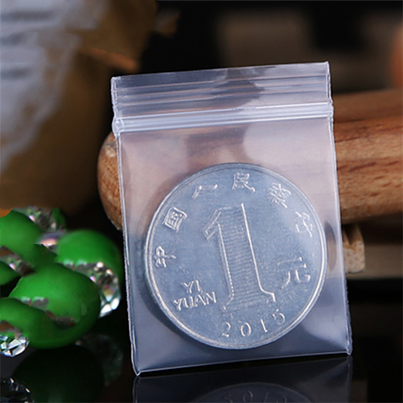 100 個透明ミニ小型プラスチックジッパーバッグロック再密封 - Food Storage Zip Lock Bags のレビューと価格