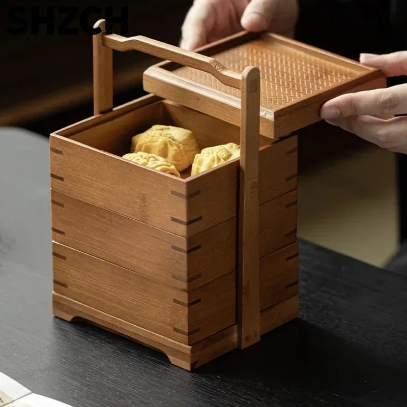 竹製収納バスケット伝統的な中国の果物と茶葉用の食品容器文化茶 - Food Storage Acrylic Containers のレビューと価格