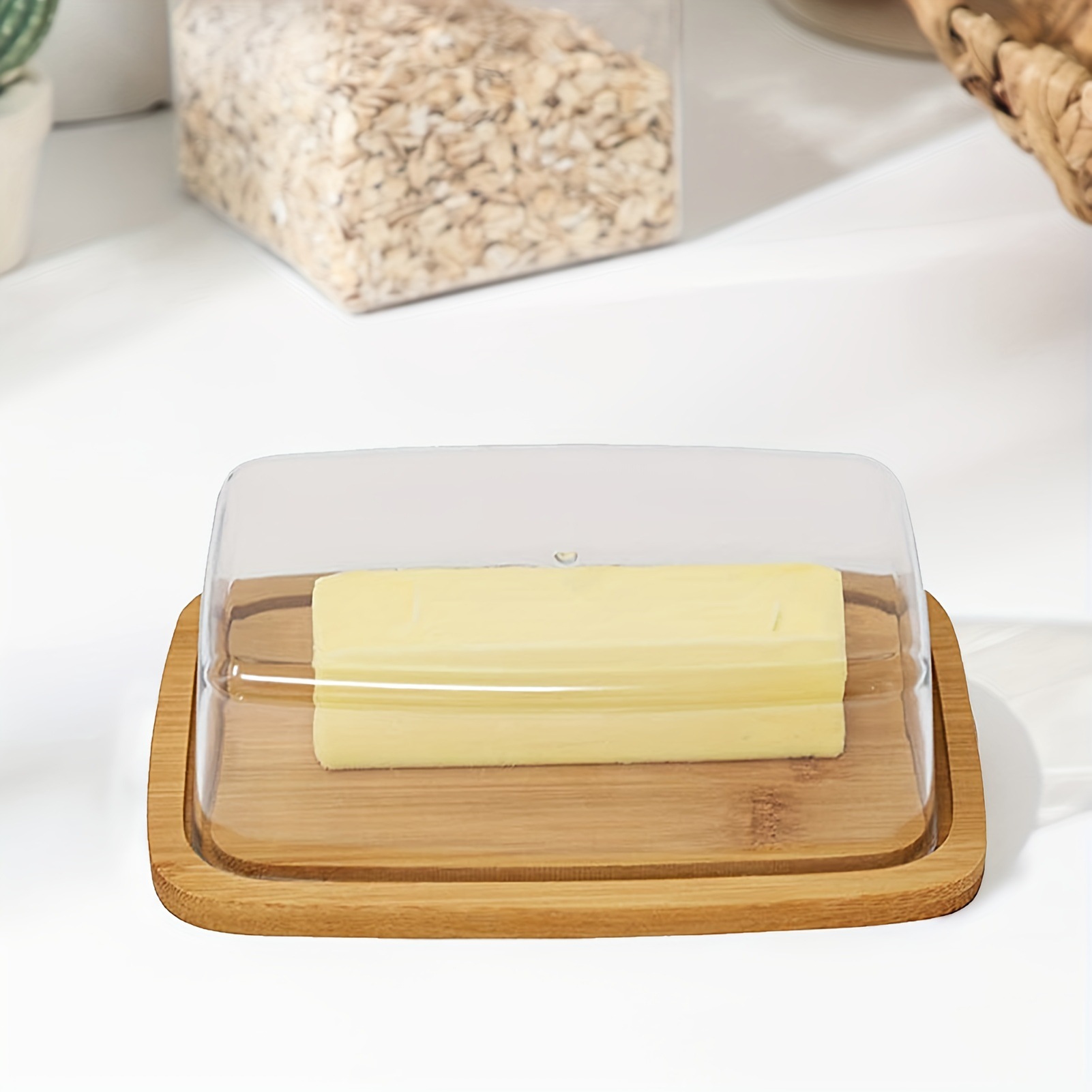 竹の長方形のチーズ収納トレイ,バター皿,プレート,食品容器, - Food Storage Acrylic Containers のレビューと価格