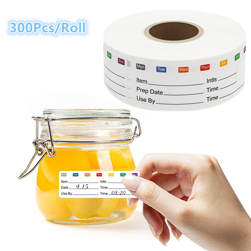 300 ピース/ロールキャンディー保管期限ラベル自己粘着ステ - Food Storage Expiration Dates のレビューと価格