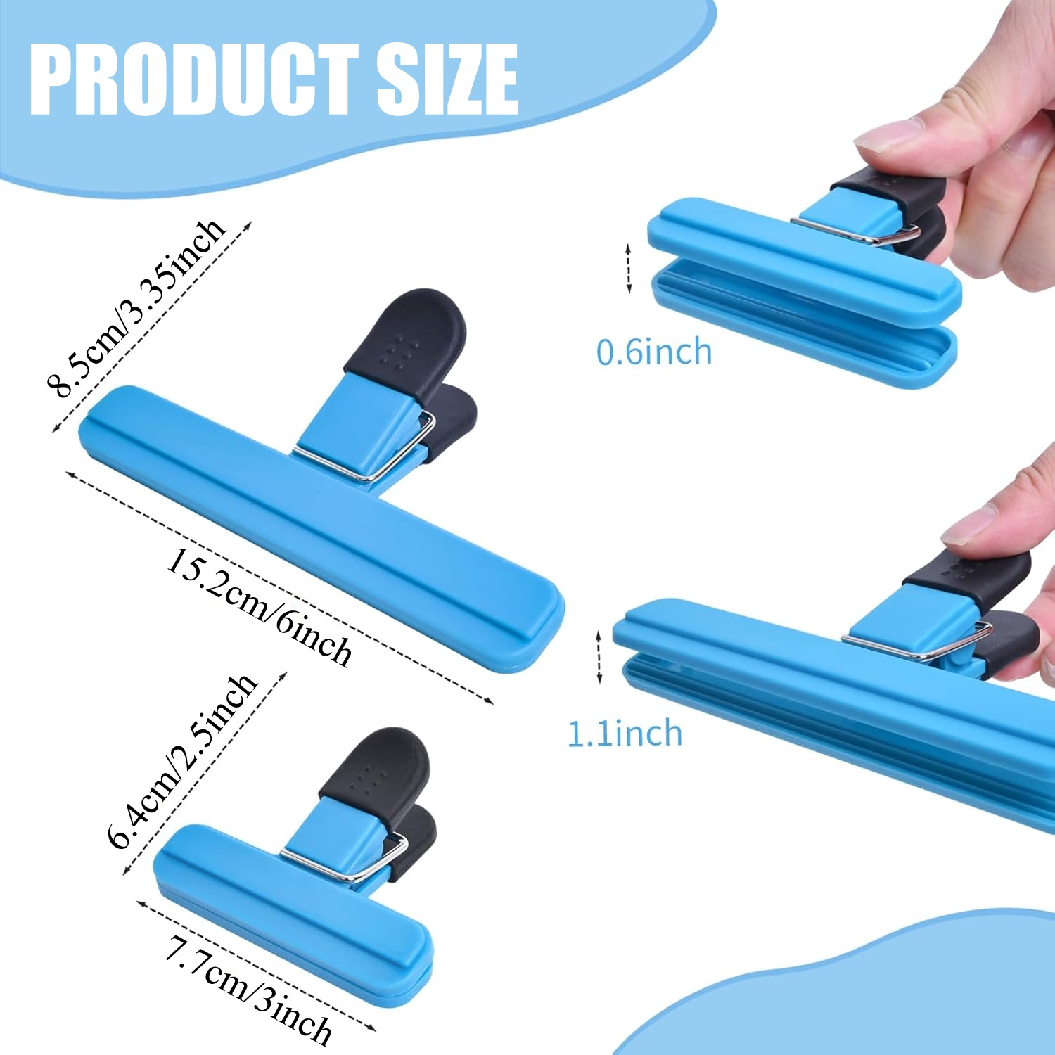 3-12 個多目的シールクリップ耐久性のあるキッチンスナック - Food Storage Zip Lock Bags のレビューと価格