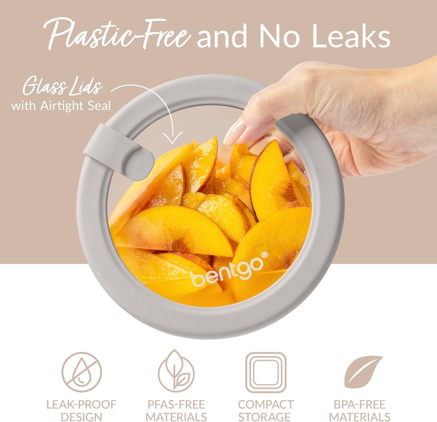 Bentgo シグネチャーガラス製食品保存容器（蓋付き）、1 - Food Storage Containers Glass のレビューと価格