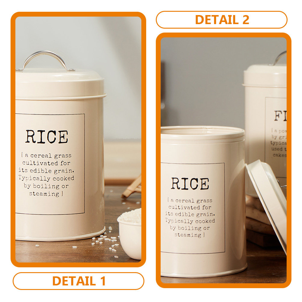 欧州風密閉食品保存容器 大型米びつ 広口蓋とスコップ付き 家 - Food Storage For Long Term のレビューと価格