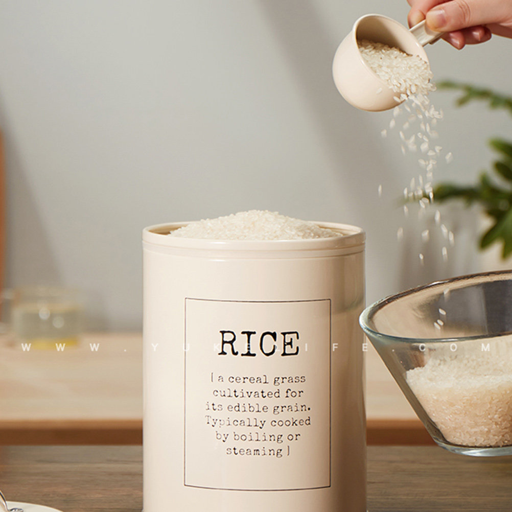 欧州風密閉食品保存容器 大型米びつ 広口蓋とスコップ付き 家 - Food Storage For Long Term のレビューと価格