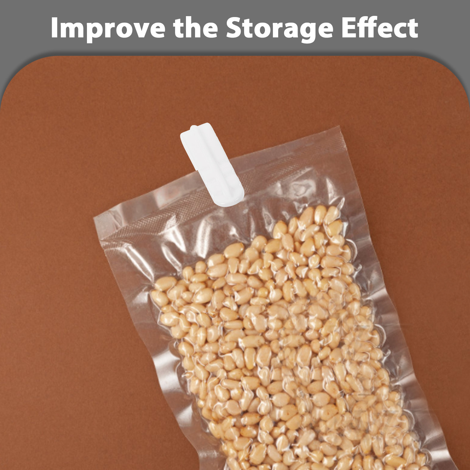 5個入り圧縮バッグクリップ 真空シーラー ジッパー 衣類 毛 - Food Storage For Long Term のレビューと価格