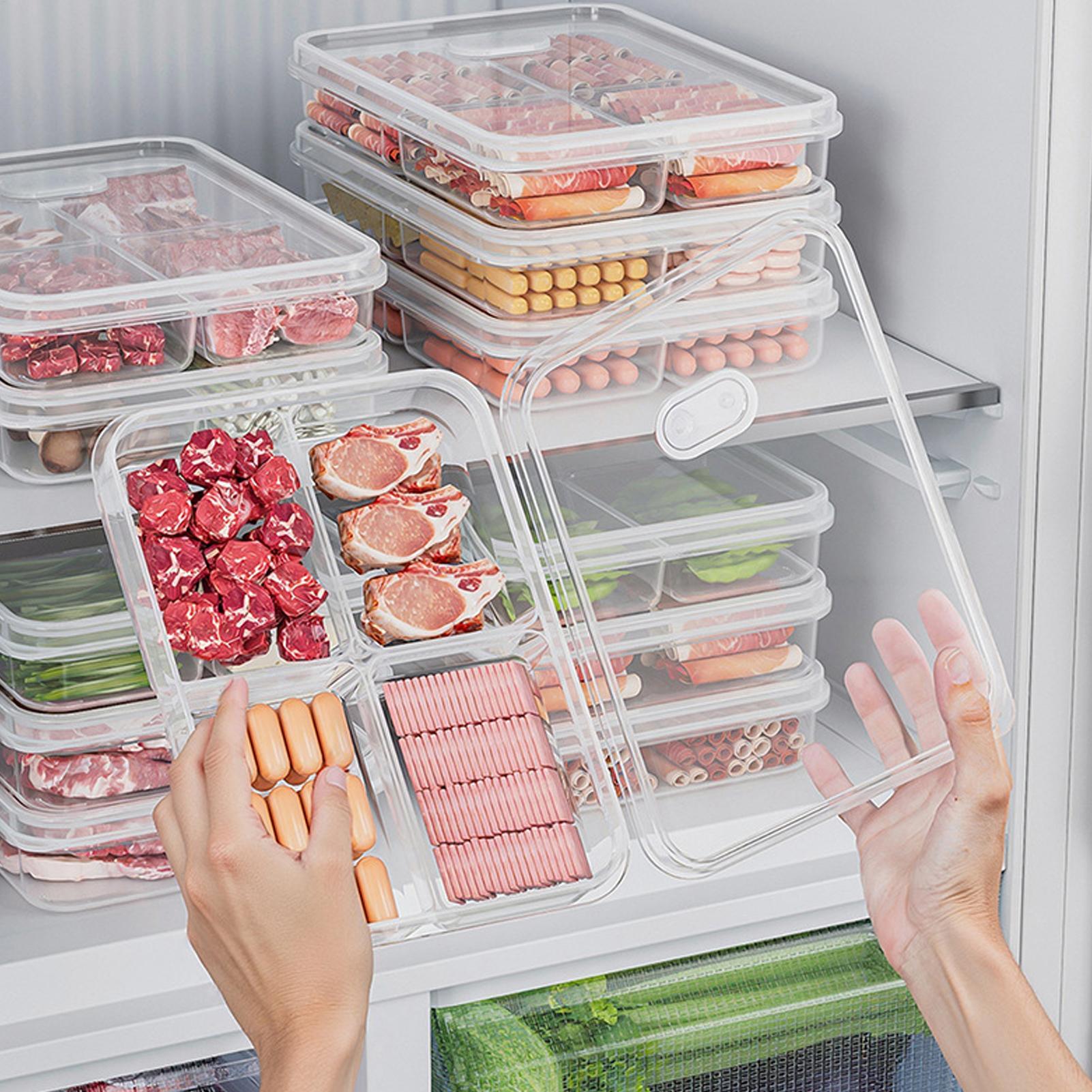 1PC 冷蔵庫収納ボックス肉野菜鮮度保持収納ボックス透明食品 - Food Storage Square Containers のレビューと価格