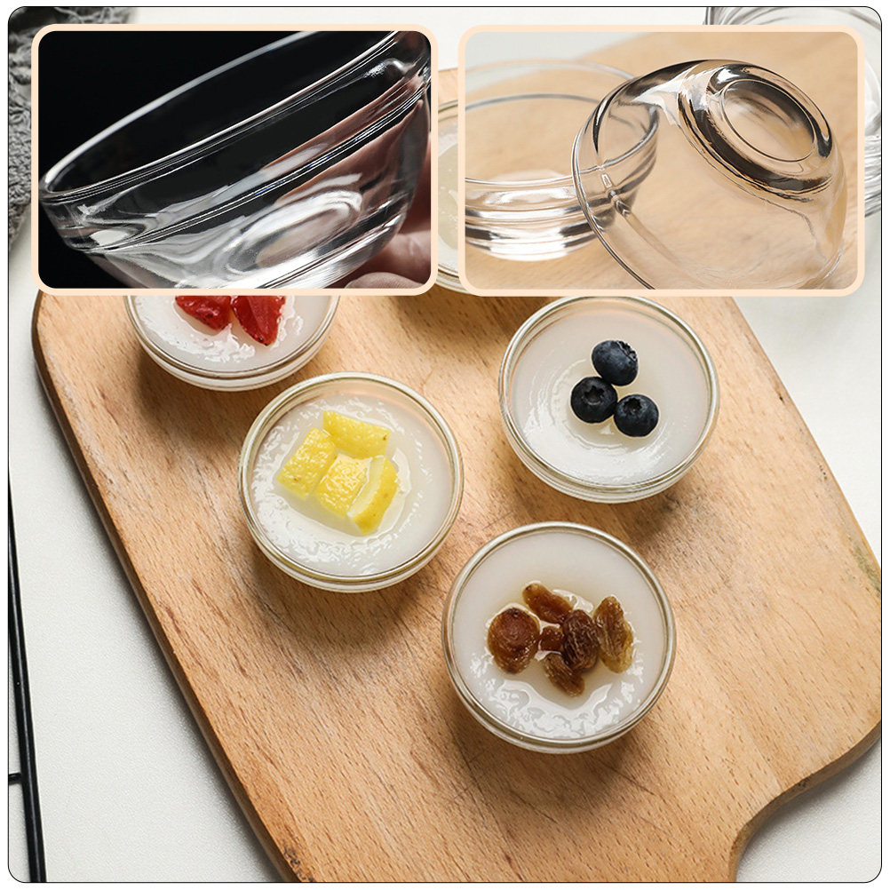 12個入り 安全な非プラスチック製ボウル 透明な食品サービン - Food Storage Containers Glass のレビューと価格
