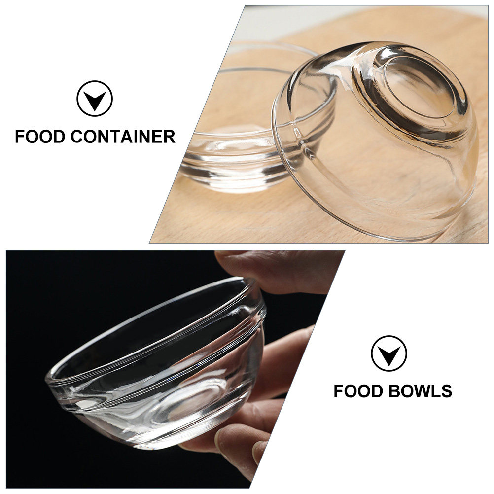 12個入り 安全な非プラスチック製ボウル 透明な食品サービン - Food Storage Containers Glass のレビューと価格