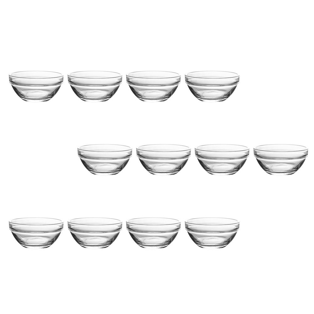 12個入り 安全な非プラスチック製ボウル 透明な食品サービン - Food Storage Containers Glass のレビューと価格