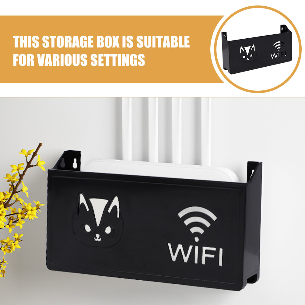 ルーターハイダーボックス 壁掛け式WiFiオーガナイザー 省 - Food Storage Organizer のレビューと価格
