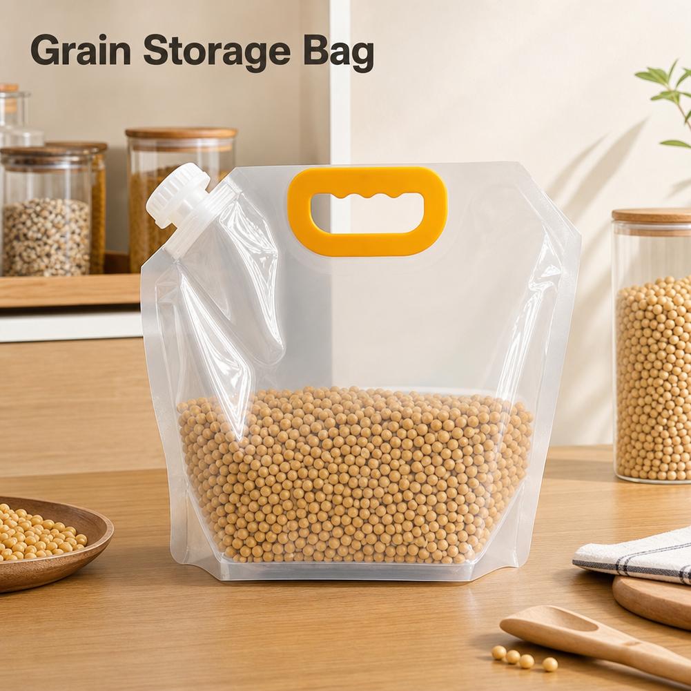 大型穀物密封バッグ ハンドル付き 防湿 防虫 米収納容器 注 - Food Storage Large Plastic Containers のレビューと価格