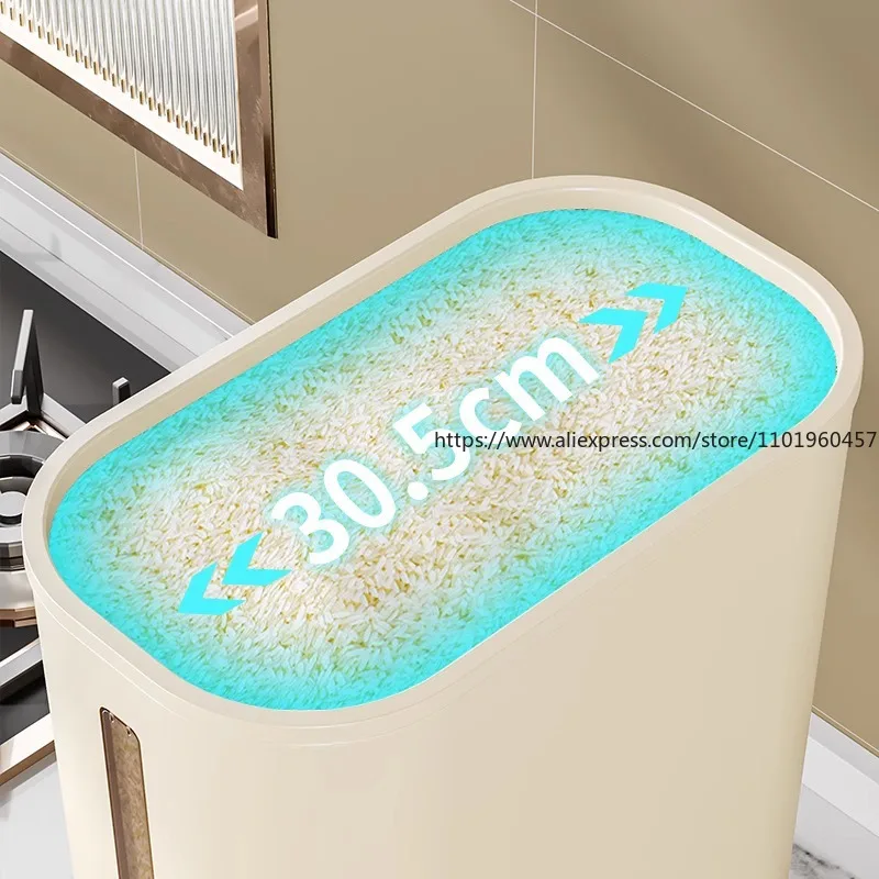 食品グレードの米保存容器 家庭用気密米バケツ 防虫防湿シリア - Food Storage Acrylic Containers のレビューと価格