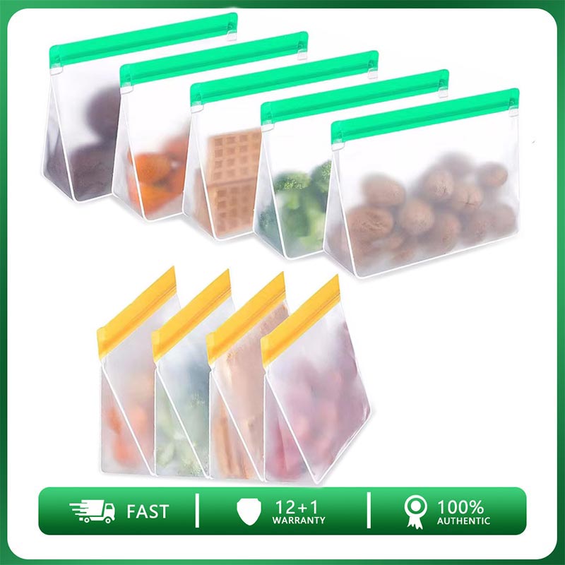 食品保存用の再利用可能なジップロックシリコンバッグ,アップグ - Food Storage Ziploc Bags のレビューと価格
